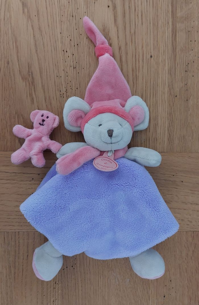 Doudou souris avec son nounours - Doudou et Compagnie - photo numéro 3