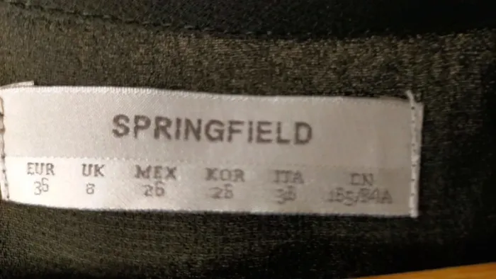 Robe kaki Springfield, Taille 36 - photo numéro 8