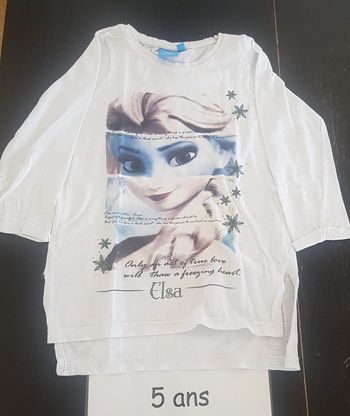 Tunique reine des neiges Disney 5 ans