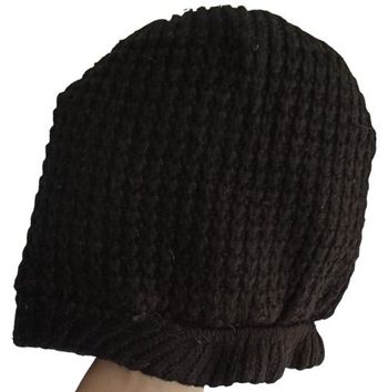 🧢 Bonnet Tricoté Noir - Taille 6/8 ans (Tex)