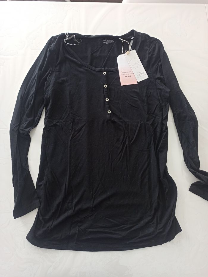 T-shirt manches longues maternité et allaitement - photo numéro 1