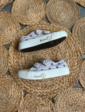 Baskets fleuries Nini&Girls pointure 25