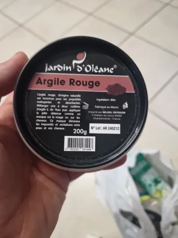 Argile rouge du Maroc