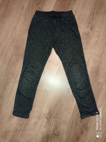 Pantalon jogging détente noir irisé, KIABI, taille 8 ans