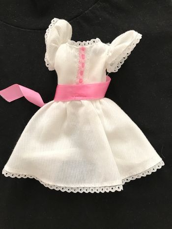 Robe poupée Barbie Blanche et Rose