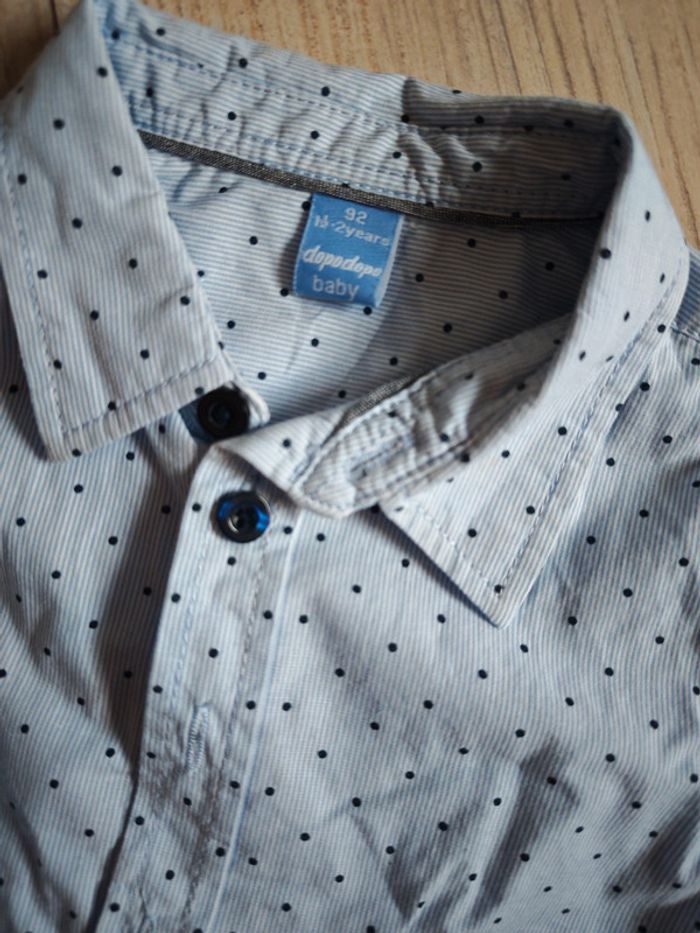 Chemise 2 ans 92cm avec nœud papillon - photo numéro 2