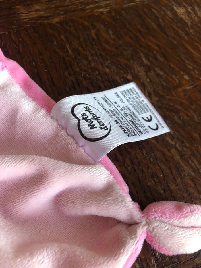 Doudou vache rose mots d’enfants - photo numéro 3