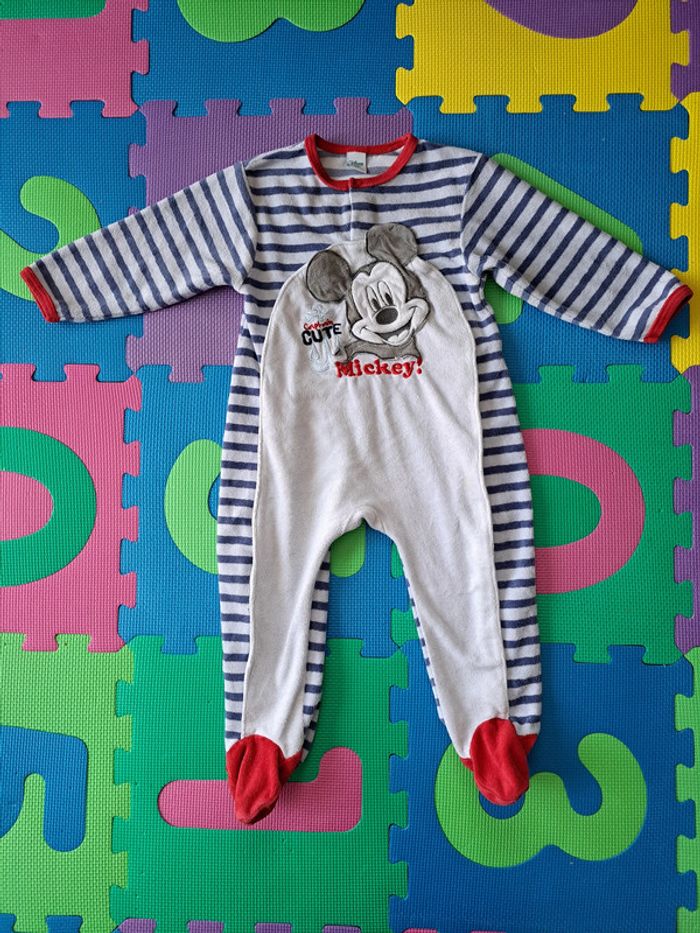 Pyjama velours Mickey Disney 24m