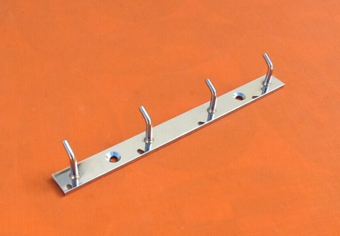 Années 1960 Patère / Support mural universel 4 crochets pour torchons, gants, clés