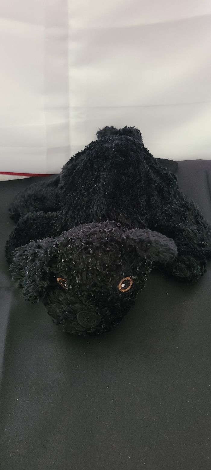 Doudou chien noir marionnette gant ikea - photo numéro 2