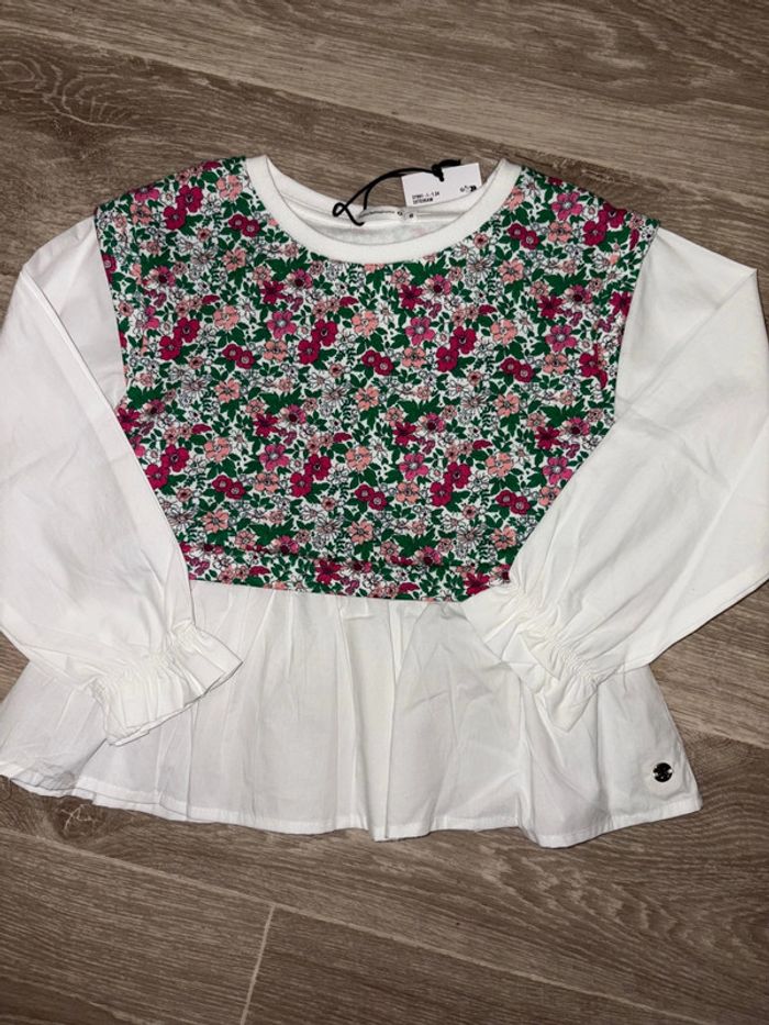 Sweat-chemise à fleur - Gemo