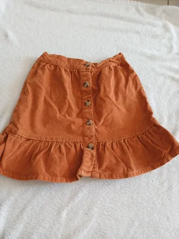 Jupe velour marron 10 ans