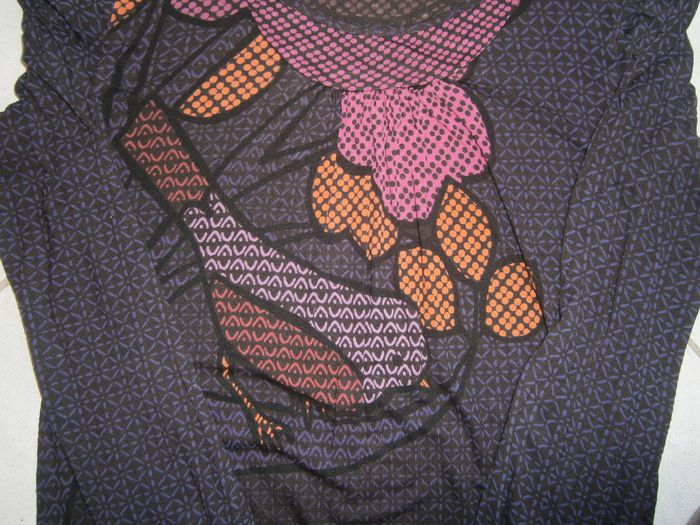 Haut ML marron BANANA MOON Taille L - photo numéro 3