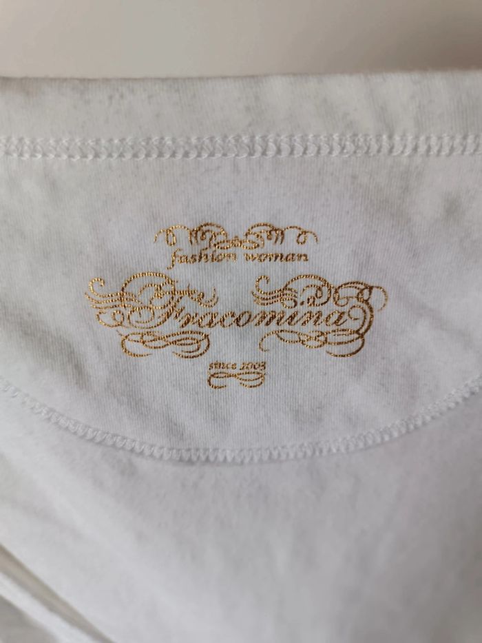 T-shirt manches longues décolleté plongeant - taille M/L - Fracomina - neuf - photo numéro 3