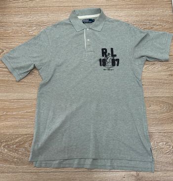 Polo gris vintage Ralph Lauren LT (Large tall) boxe  nyc 1967  -