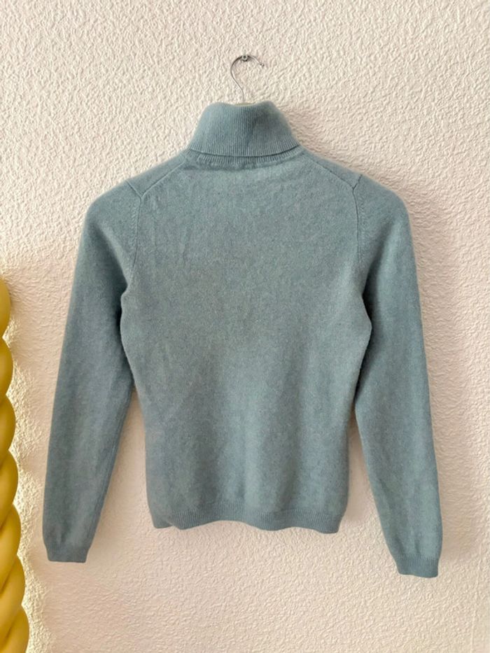 Pull col roulé Éric Bompard bleu clair / taille S - photo numéro 2