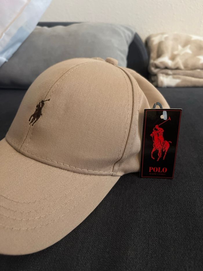 Casquette Polo Ralph Lauren beige - photo numéro 2