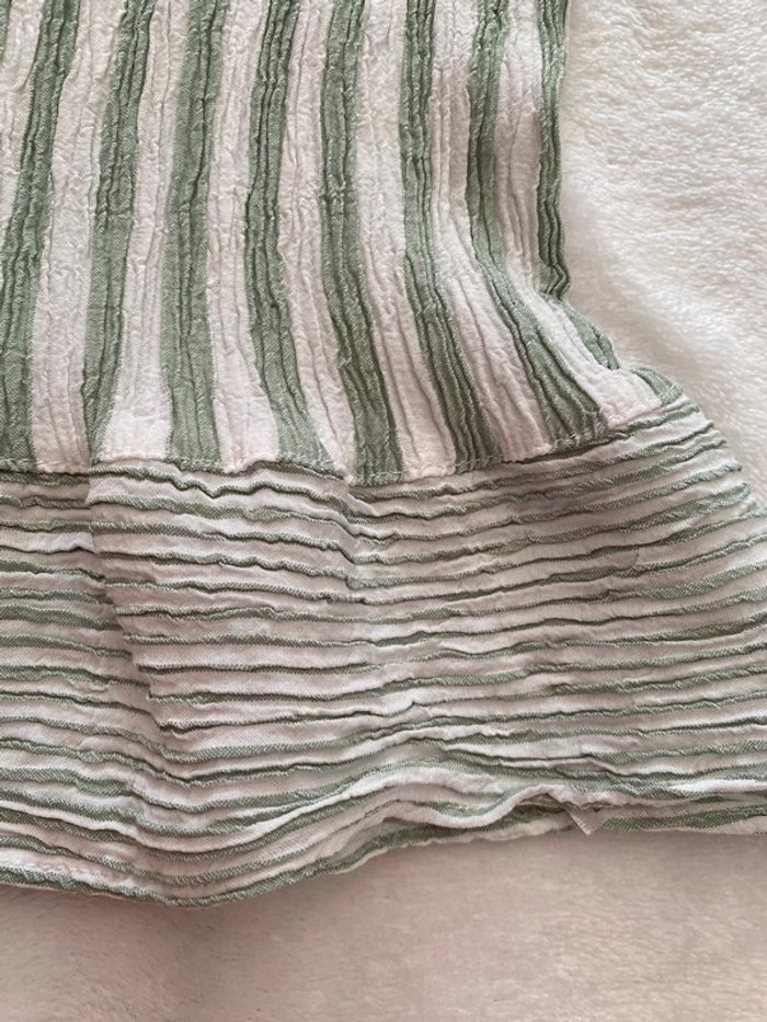 Robe fille rayée à volants 💚 3 ans - photo numéro 4