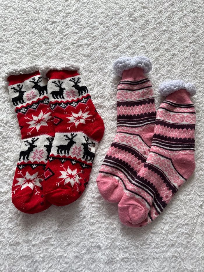 Lot de deux paires de chaussettes hautes polaires