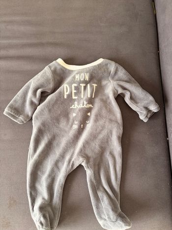 Pyjama gris mon petit chaton 