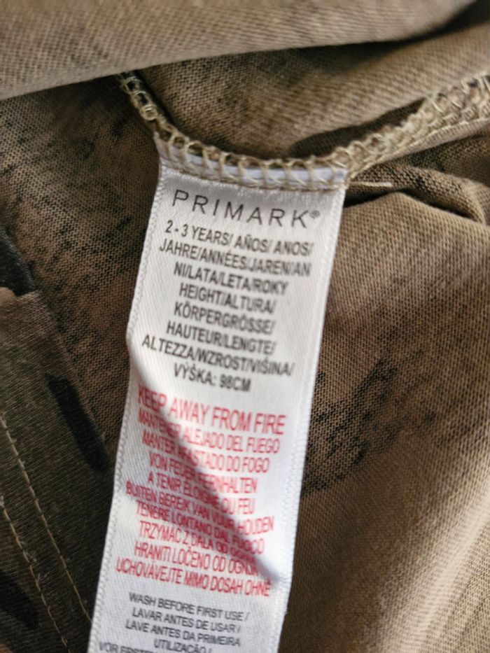 🎯 T-shirt garçon - Primark - Taille 2/3 ans - Coton - photo numéro 3