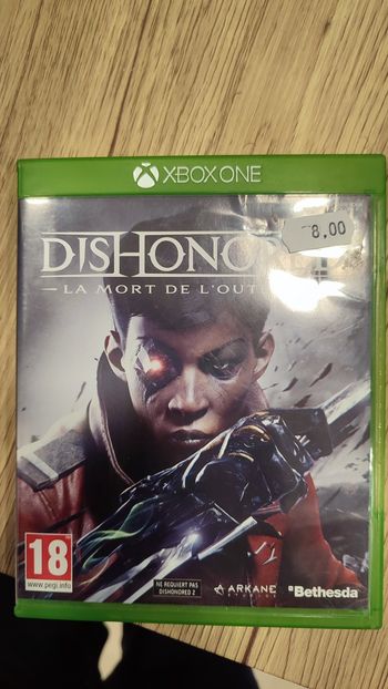 Dishonored la mort de l'outsider Xbox one
