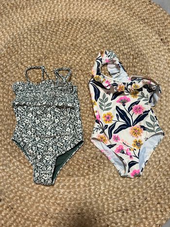 Lot de 2 maillots de bain bébé fille TAO