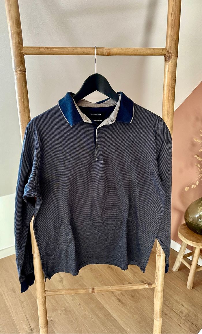 💜 Polo gris & noir massimo boni taille M 💜 - photo numéro 2