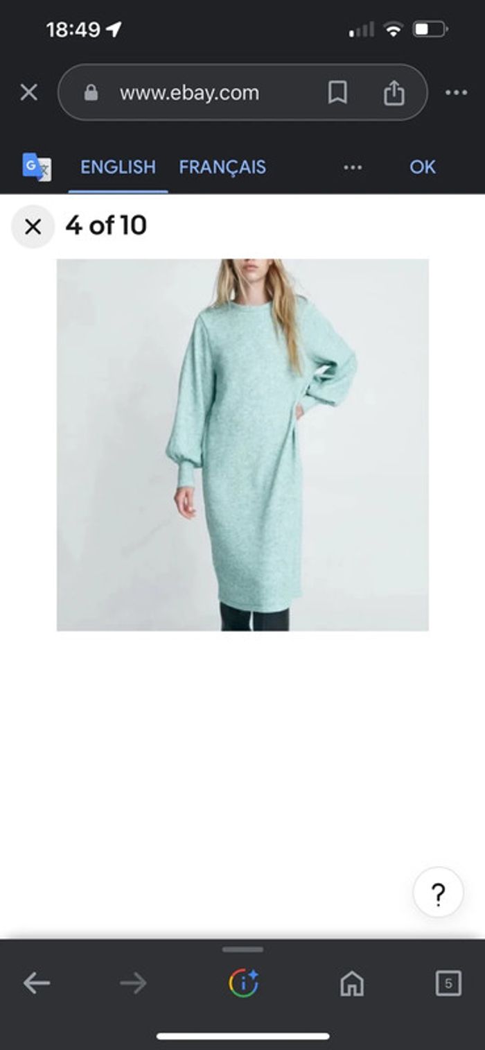 Robe pull longue Zara - photo numéro 8