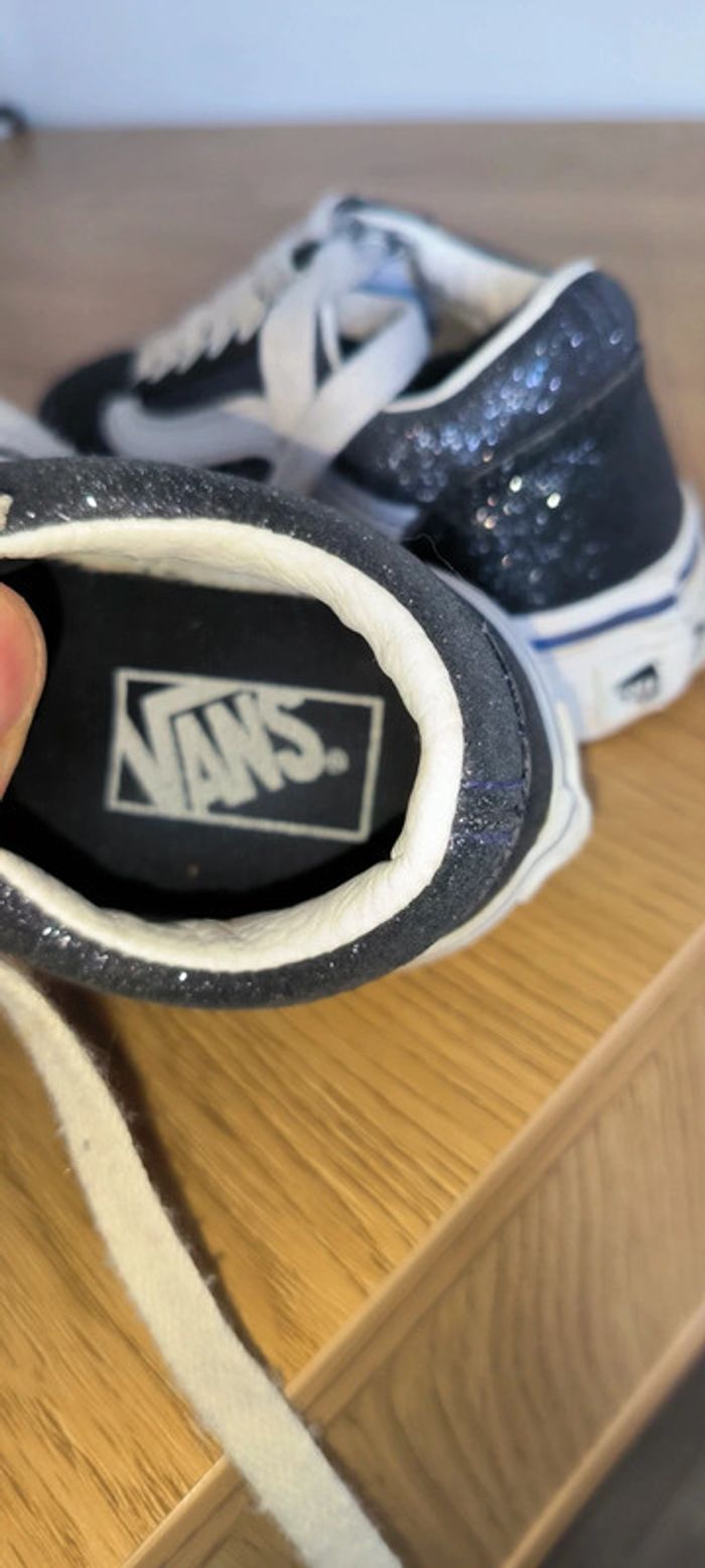 Baskets vans à lacets bleu pailletée 27 - photo numéro 7