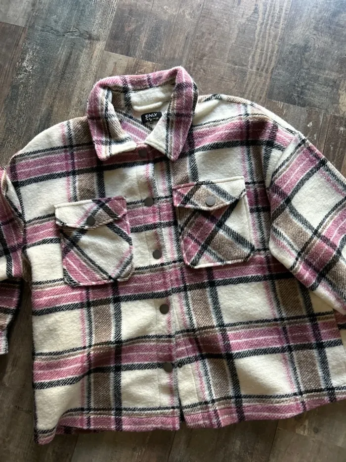 Veste chemise chaude carreaux - photo numéro 2
