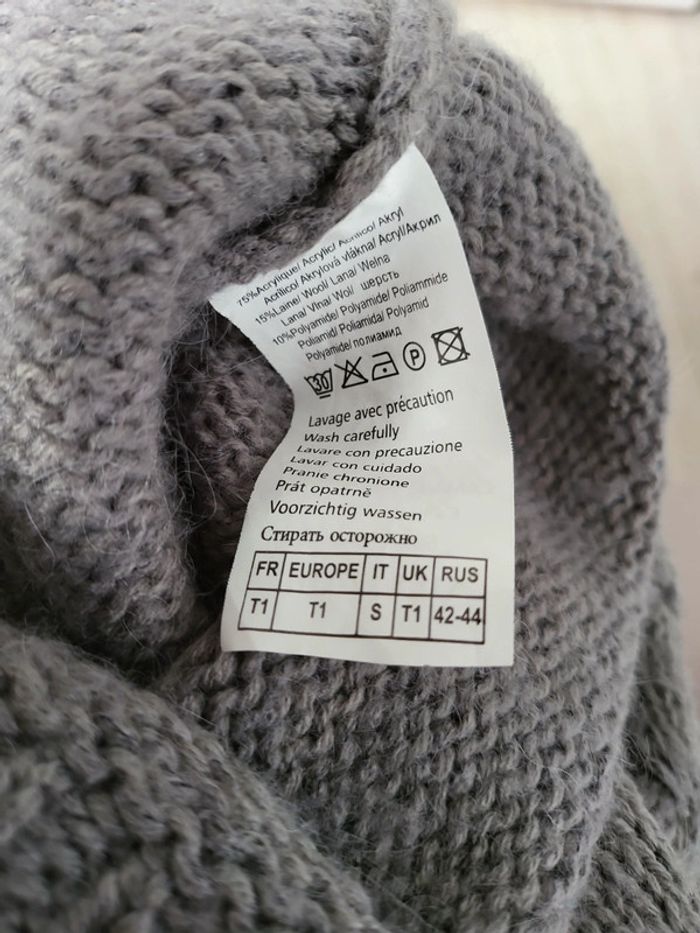Robe pull femme laine T.1 ou 36/38 camaieu très bon état - photo numéro 4
