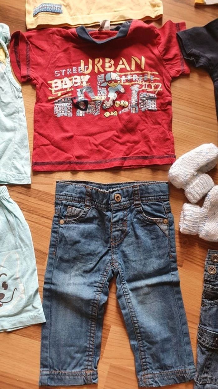 lot ete garçon 6 mois salopette et tee shirt 13 pièces - photo numéro 5