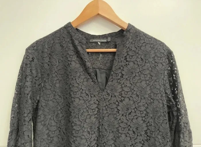 Superbe robe noire en dentelle fluide neuve Monoprix 🌸 S 36 - photo numéro 9