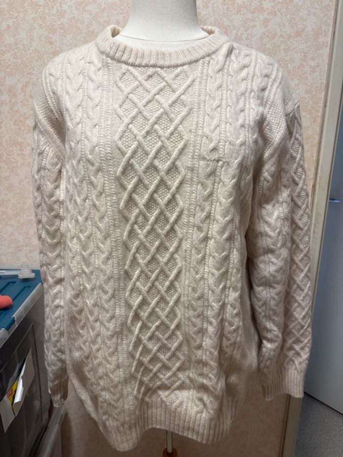 🧥 Pull GANT en laine torsadée – Taille 3XL