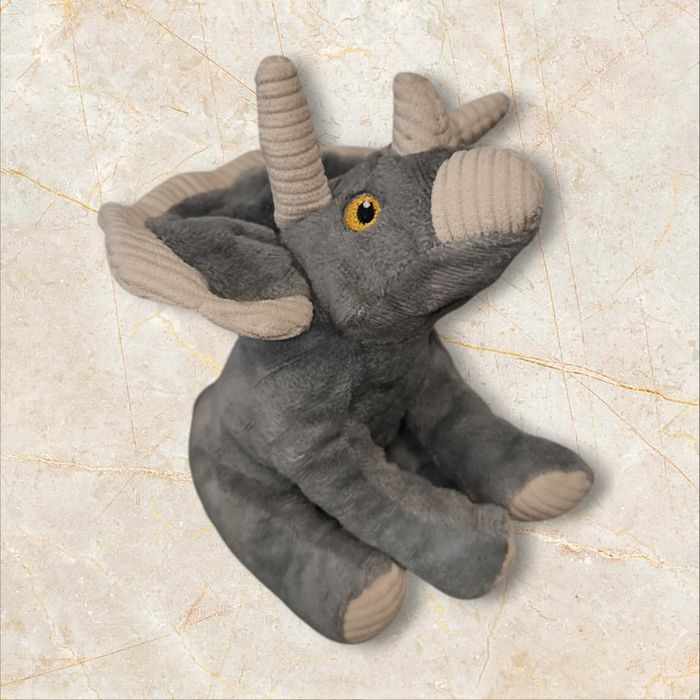 Petite peluche triceratops gris Keeleco