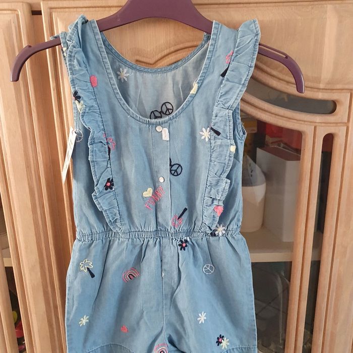 Combi short brodée taille 6 ans Lili Marelle
