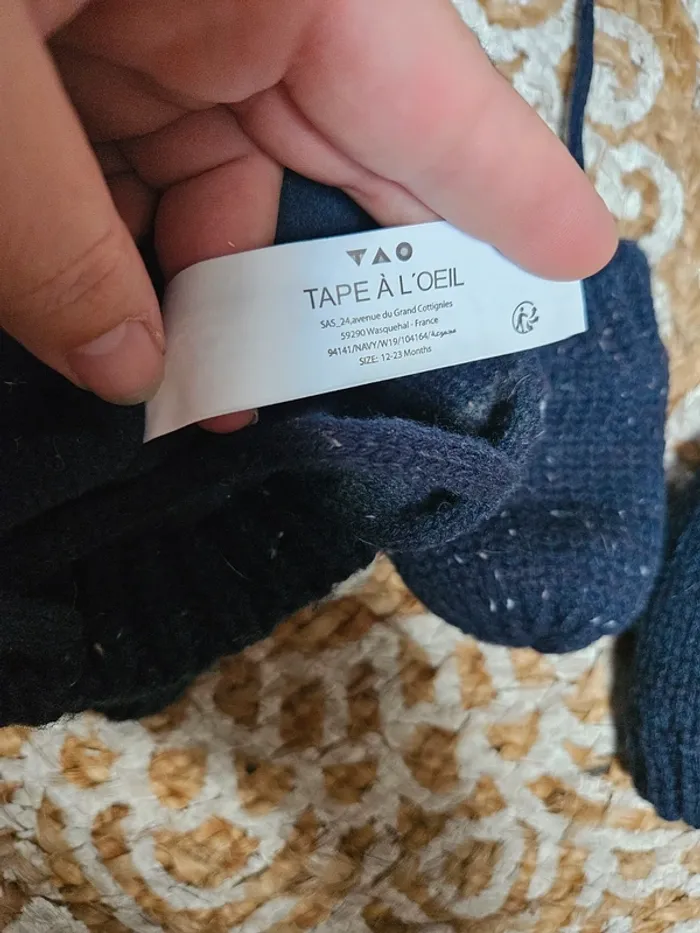 Bonnet gant tape à l'œil - photo numéro 2