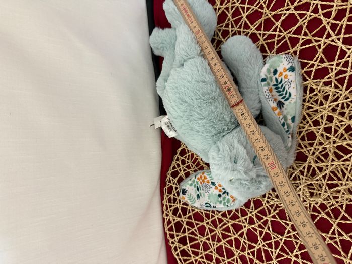 Lapin OSTARIA peluche bleue - photo numéro 5