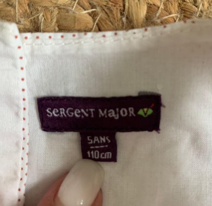 Jolie robe blanche à pois Sergent Major 5 ans - photo numéro 7