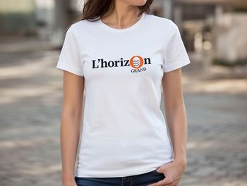 Tee-shirt blanc L'horizon grand M