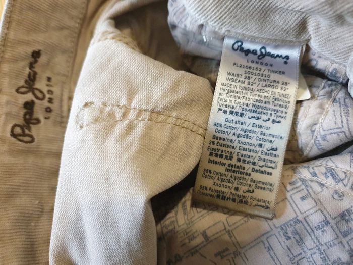 Pantalon en velours femme Pépé Jeans W28 L32 marron clair - photo numéro 5