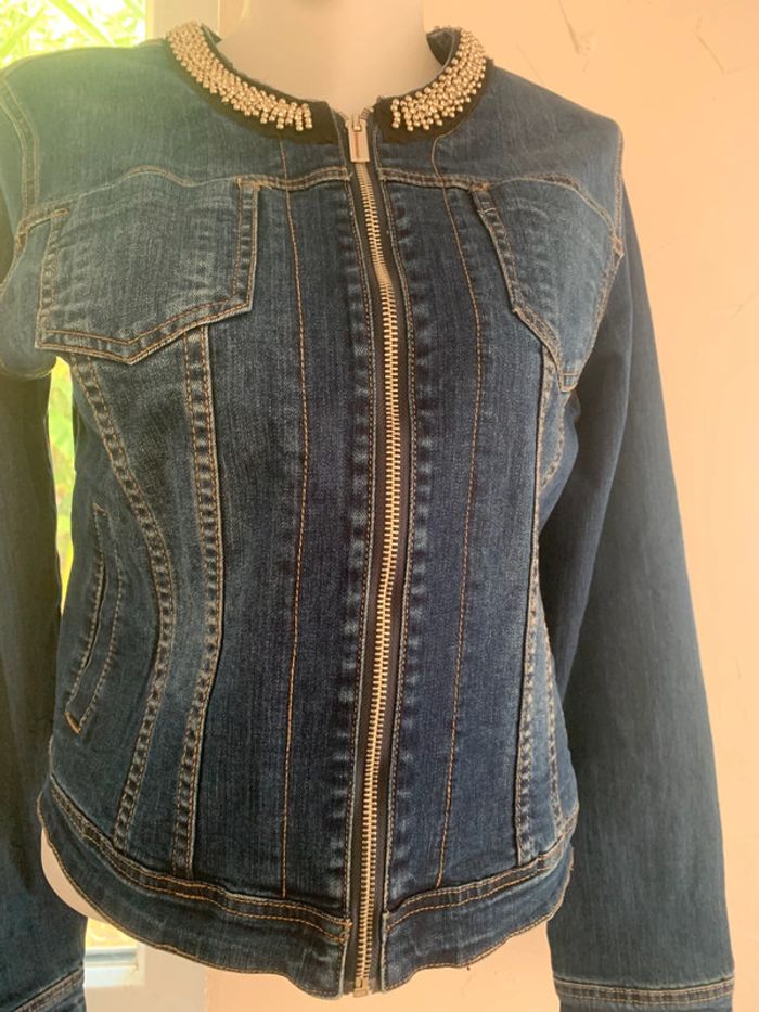 Veste en jean Mosquitos fantaisie taille 40 - photo numéro 6