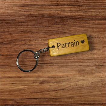 Porte cle bois personnalisé