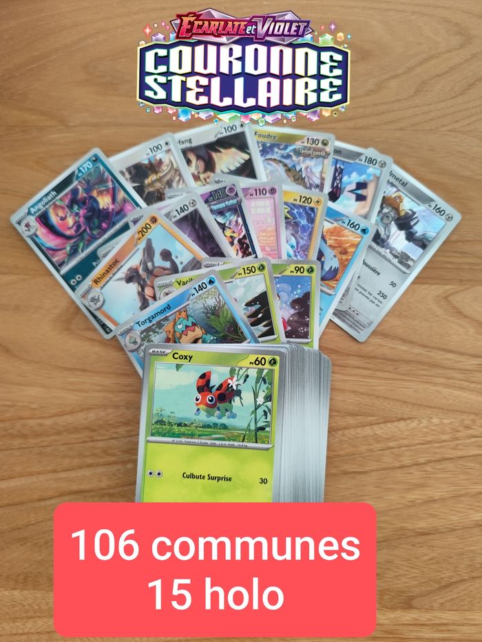 Pokémon couronne stellaire lot de cartes