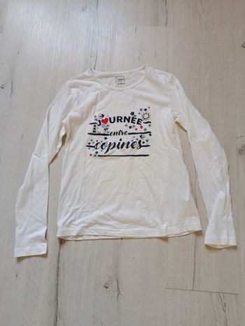 Tee-shirt manches longues marque tissaia taille 12 ans