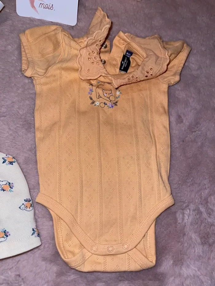 Ensemble body et robe salopette sergent major 3mois - photo numéro 3