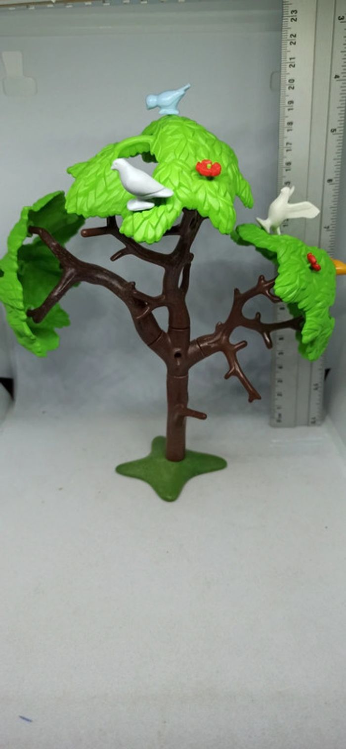 Arbre avec oiseaux et fleurs playmobil
