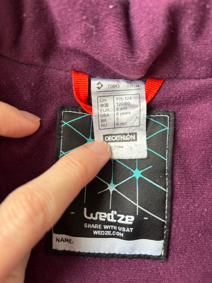 Veste de ski Décathlon mixte 6 ans - photo numéro 2