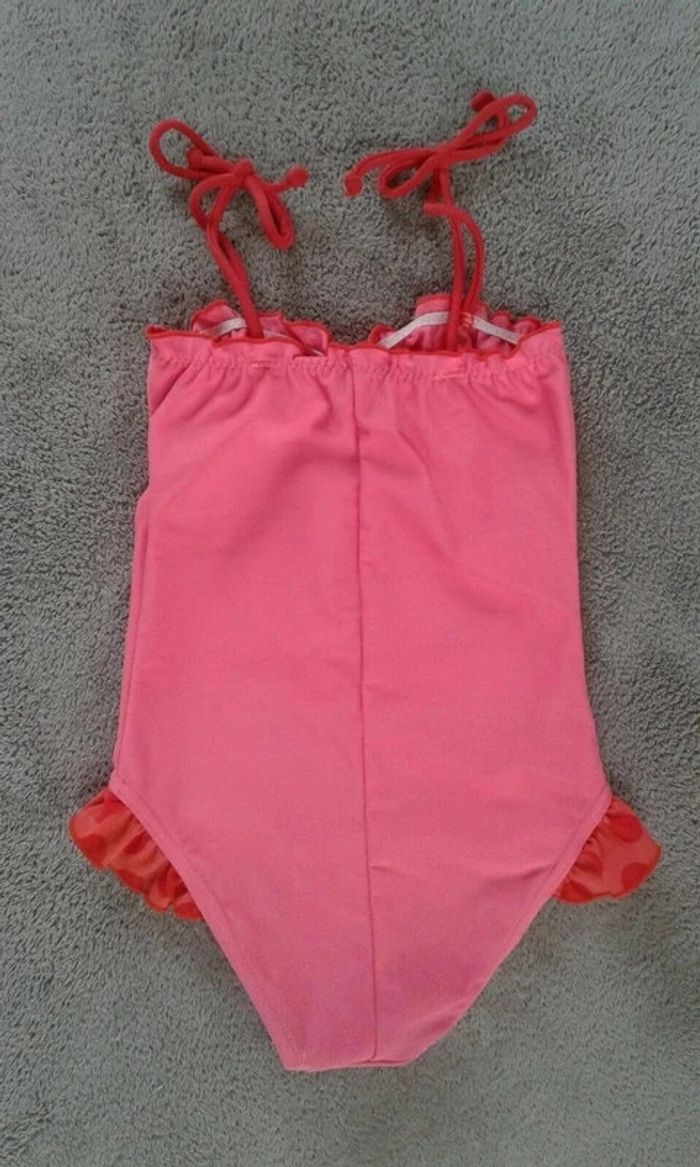 Maillot de bain fille saumon 1 pièce Zoė Mentalo 3 ans - photo numéro 3